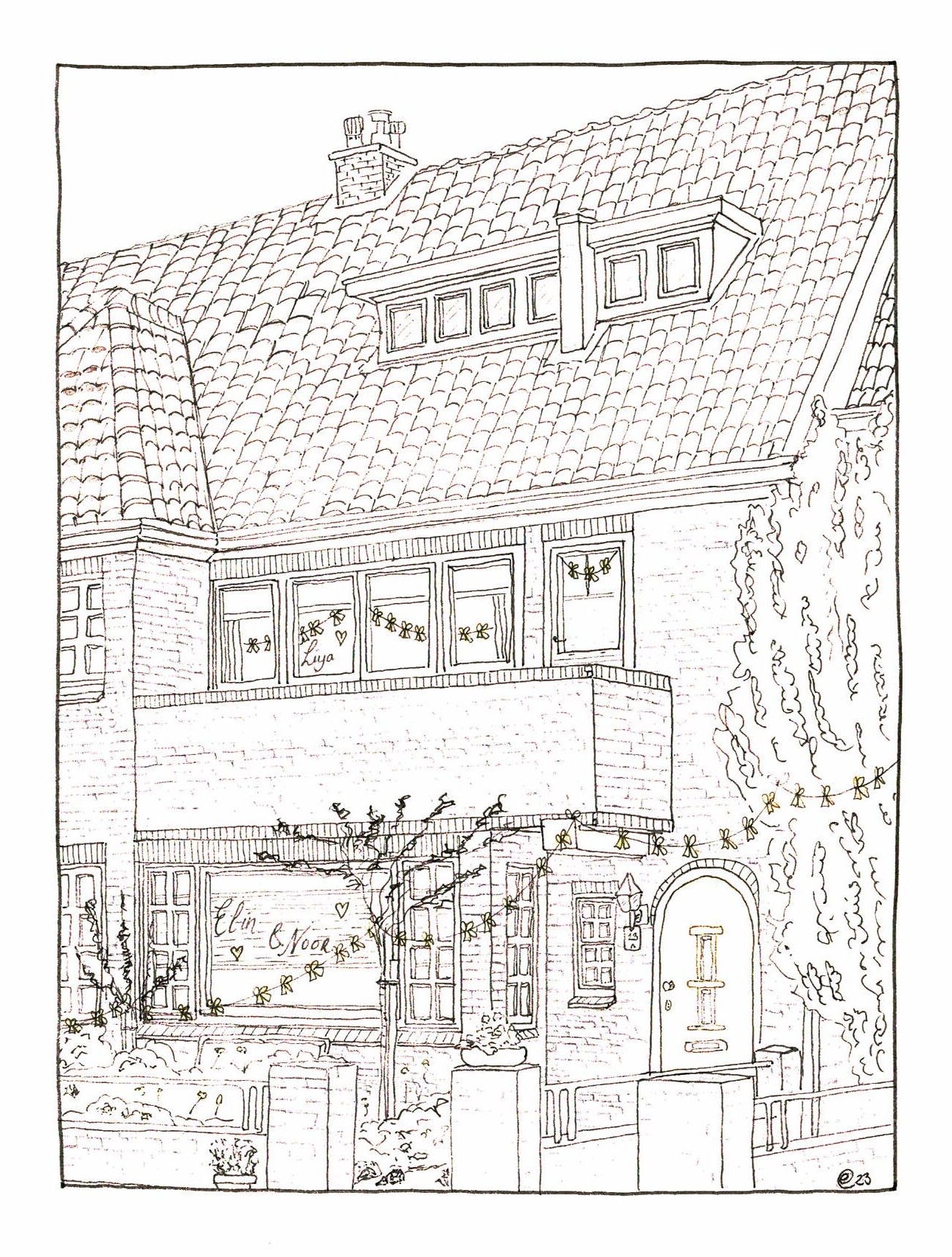 Geboorte huis Kampen Zuid Huisportret Kampen -Zuid