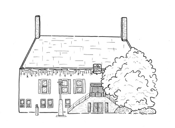 Illustratie stadhuis Genemuiden Stadhuis in Genemuiden